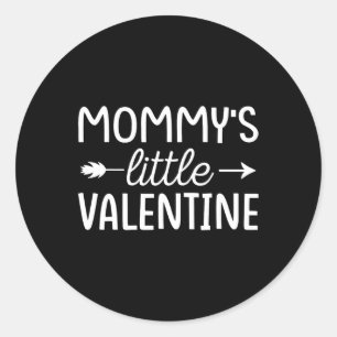 Adesivo Redondo Crianças Valentine Day Toddler Mommys Little Namor
