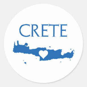 Adesivo Redondo Criar Mapa Azul e Branco