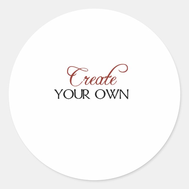 Adesivo Redondo Criar Modelo (Frente)