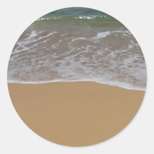 Adesivo Redondo Criar seu próprio tema da praia