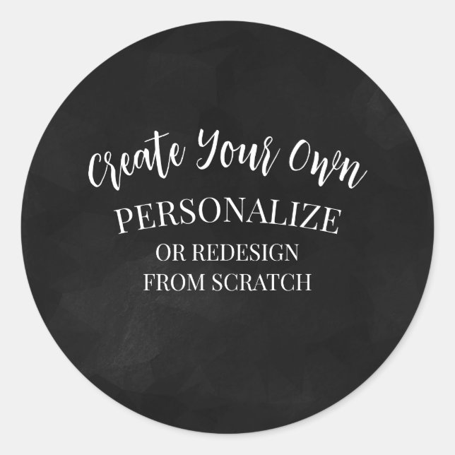 Adesivo Redondo Criar um personalizado (Frente)