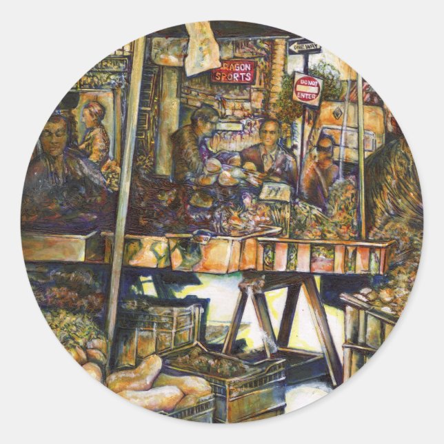 Adesivo Redondo Criatividade vislumbra tudo mais brilho (Frente)