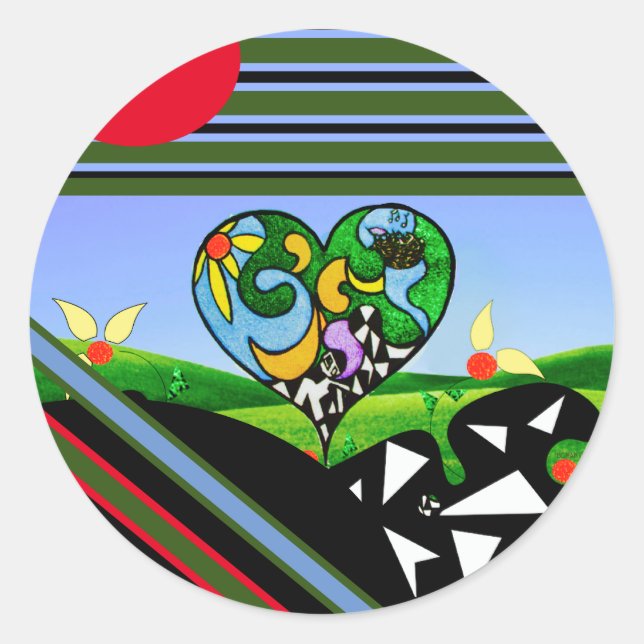 Adesivo Redondo CRIATIVOS SUNSHINE! Avental (Frente)