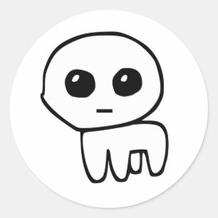 Adesivo Redondo Criatura do Autismo TBH Criatura do Autismo