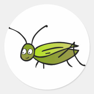 Adesivo Redondo Cricket Stickers
