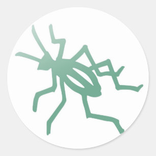 Adesivo Redondo Cricket Verde da Poetica