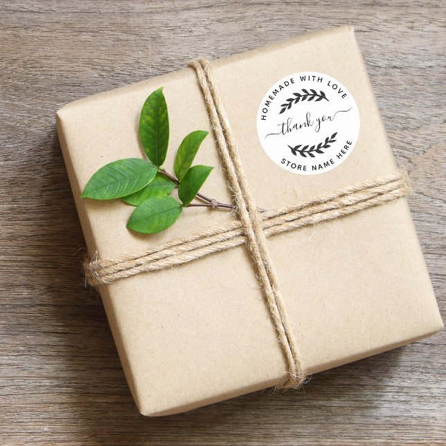 Adesivo Redondo Crie a sua própria casa com amor - Obrigado classe (Criador carregado)