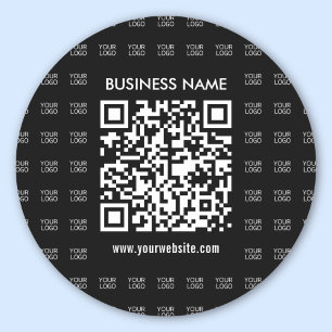 Adesivo Redondo Crie Instantaneamente um Código QR Escaneável e um