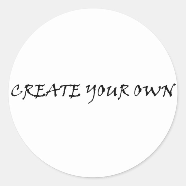 Adesivo Redondo Crie o seu próprio (Frente)