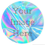 Adesivo Redondo Crie o seu próprio Abstrato Metálico Faux Iridesce<br><div class="desc">Crie seu autocolante personalizado. Carregue imagens divertidas, legal designs, texto inspiracional ou até mesmo o logotipo de sua empresa. Com esta ferramenta design fácil de usar é tão simples quanto fazer sua imagem ficar na mente de alguém. Clique em personalizar, você pode simplesmente alterar o texto aqui - ou para...</div>