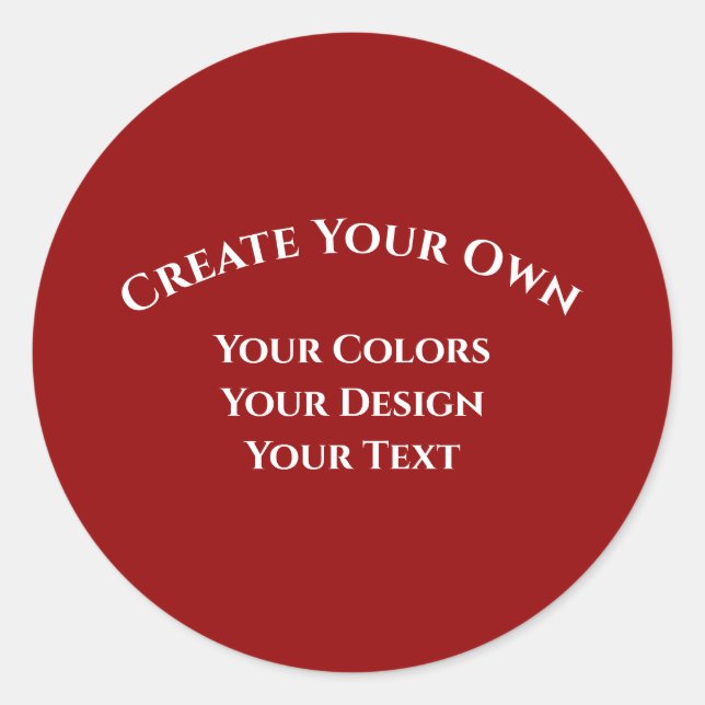 Adesivo Redondo Crie seu (Frente)