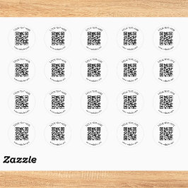 Adesivo Redondo Crie Seu Próprio Código QR Personalizado