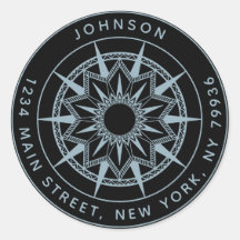 Crie Seu Próprio Endereço de Devolução Redondo