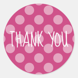 Adesivo Redondo Crie sua própria Bolinhas Obrigado