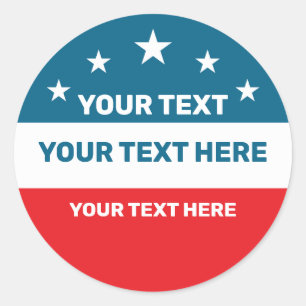 Adesivo Redondo Crie sua própria eleição