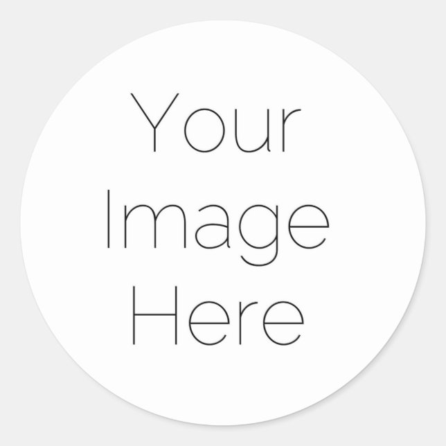 Adesivo Redondo crie sua própria foto personalizada personalizada (Frente)