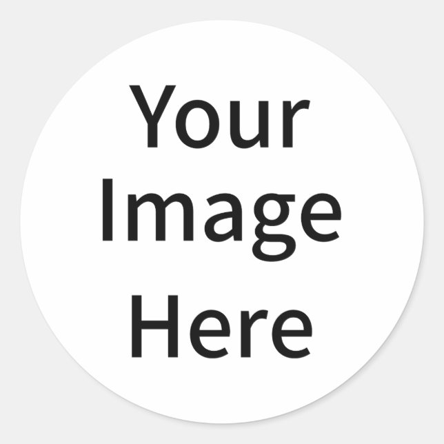 Adesivo Redondo Crie sua própria imagem personalizada aqui (Frente)