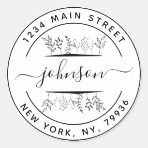 Adesivo Redondo Crie Suas Próprias Folhas Redondas Redondas