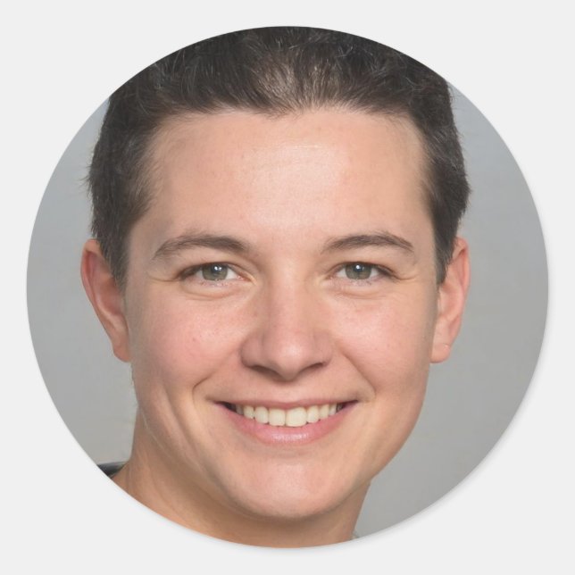 Adesivo Redondo Crie uma vida que você ama (Frente)