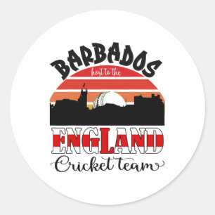 Adesivo Redondo Críquete T20 Rdos Hospeda a Seleção Inglesa de Crí