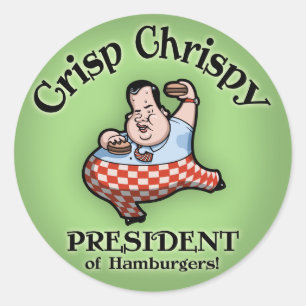 Adesivo Redondo Crisp Chrispy Prez de Burgers