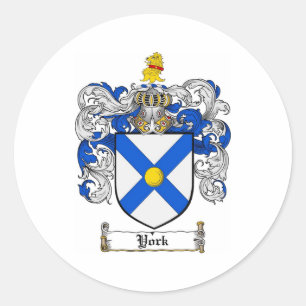 Adesivo Redondo Crista da brasão de York/família de York