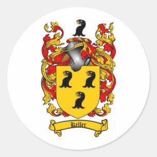 ADESIVO REDONDO CRISTA DA FAMÍLIA DE KELLER - BRASÃO DE KELLER