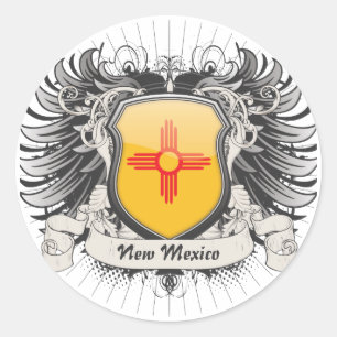 Adesivo Redondo Crista de New mexico