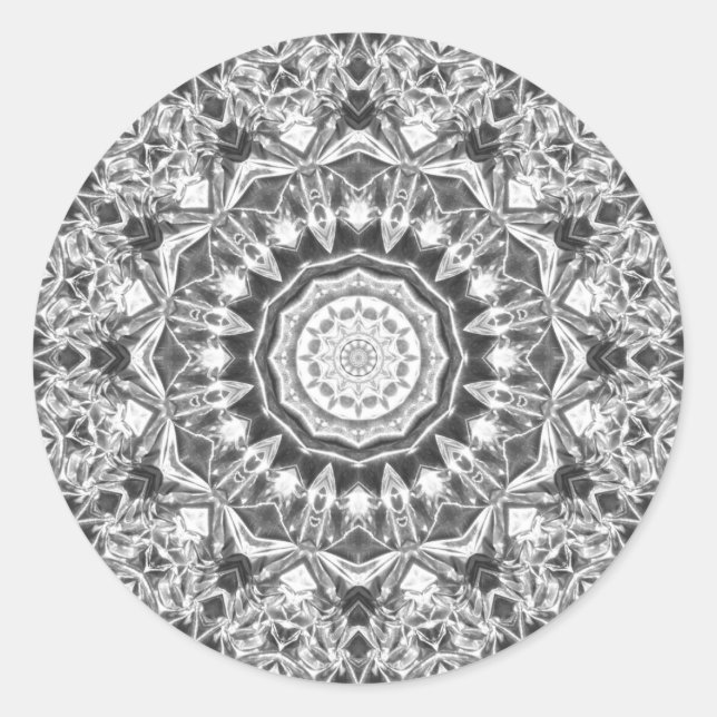 Adesivo Redondo Cristal Caleidoscópio 08 (Frente)