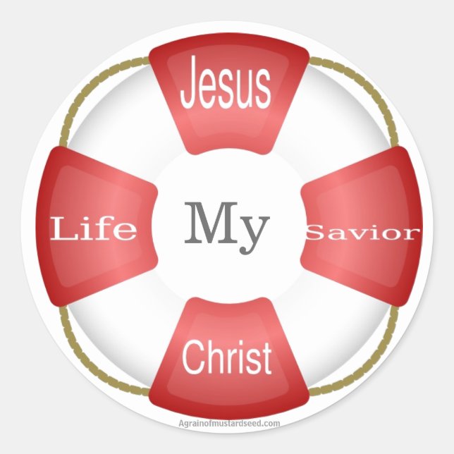 Adesivo Redondo cristão (Frente)