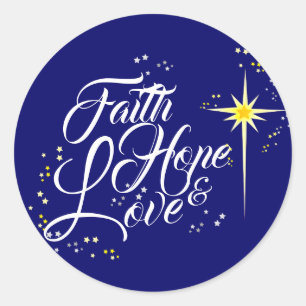 Adesivo Redondo Cristão INGLÊS NATAL três dias de reis