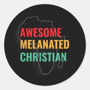 Adesivo Redondo Cristão Melanizado Incrível