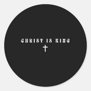 Adesivo Redondo Cristo é religioso mínimo cristão-sutil-religioso
