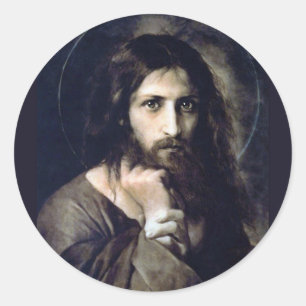 Adesivo Redondo Cristo Jesus, o Salvador de Cornicélio