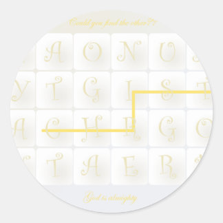 Adesivo Redondo cristo riscável