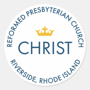 Adesivo Redondo CristoRPC - Vinheta Grande