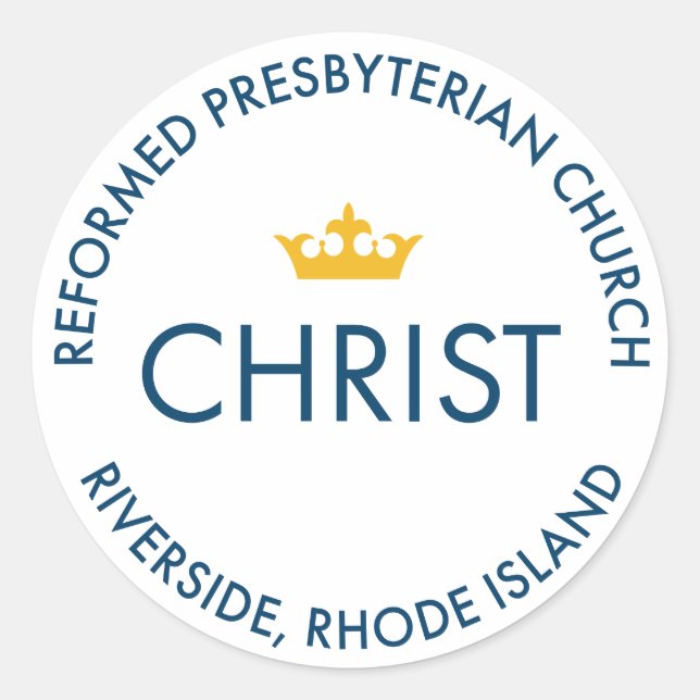 Adesivo Redondo CristoRPC - Vinheta Grande (Frente)