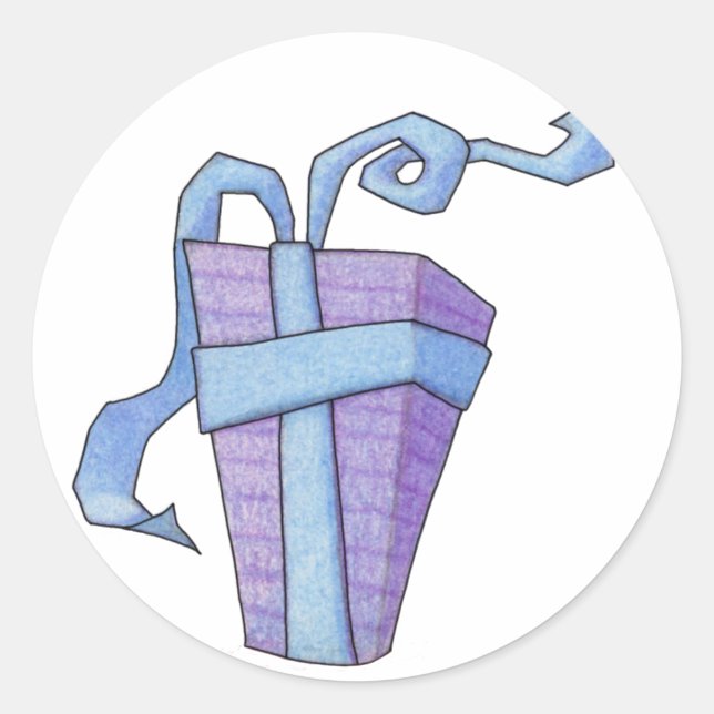 Adesivo Redondo Critter Cedric Gift Sticker (Frente)