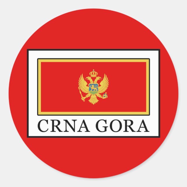 Adesivo Redondo Crna Gora (Frente)