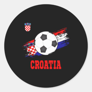 Adesivo Redondo Croácia Futebol Futebol Croata Croatas Futebol