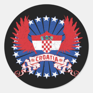 Adesivo Redondo Croatia voou