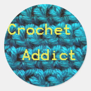 Adesivo Redondo Crochet dobro do viciado Part2 do Crochet