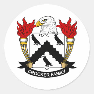 Adesivo Redondo Crocker Family Crest