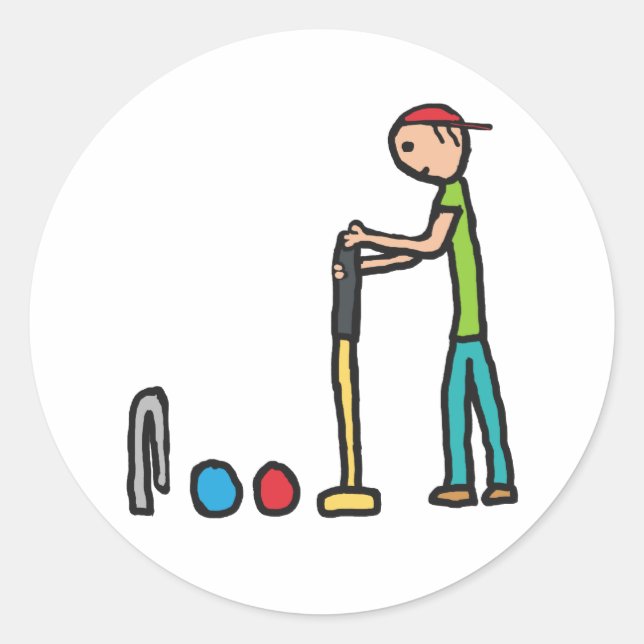 Adesivo Redondo Croquet (Frente)