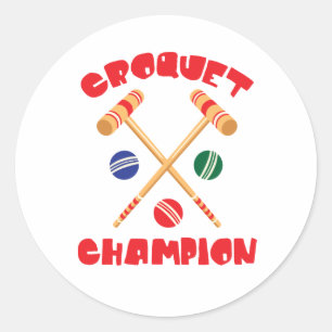 Adesivo Redondo Croquet Champion