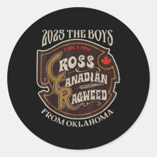 Adesivo Redondo Cross Canadense Ragweed The Boys From Oklahoma Con