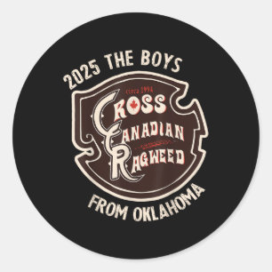 Adesivo Redondo Cross Canadense Ragweed The Boys From Oklahoma Con