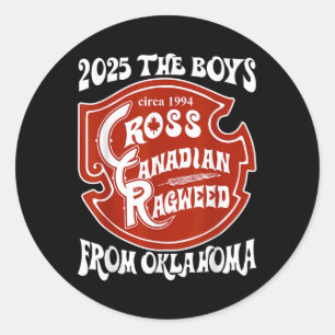 Adesivo Redondo Cross Canadense Ragweed The Boys From Oklahoma Con