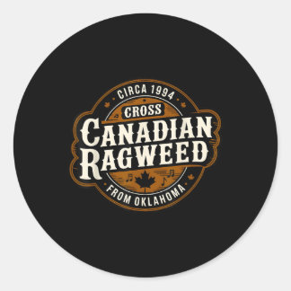 Adesivo Redondo Cross Canadense Ragweed The Boys From Oklahoma Con