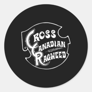Adesivo Redondo Cross Canadense Ragweed Vintage